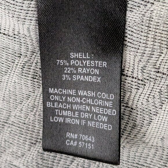 JESSICA HOWARD Black/Gray Short Sleeve Cowl Neck, Short Dress; Size 10P - Picture 5 of 5